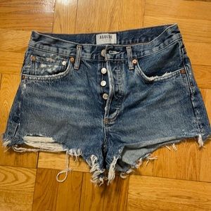 AGOLDE Parker Vintage Cutoff Shorts in Rock Steady